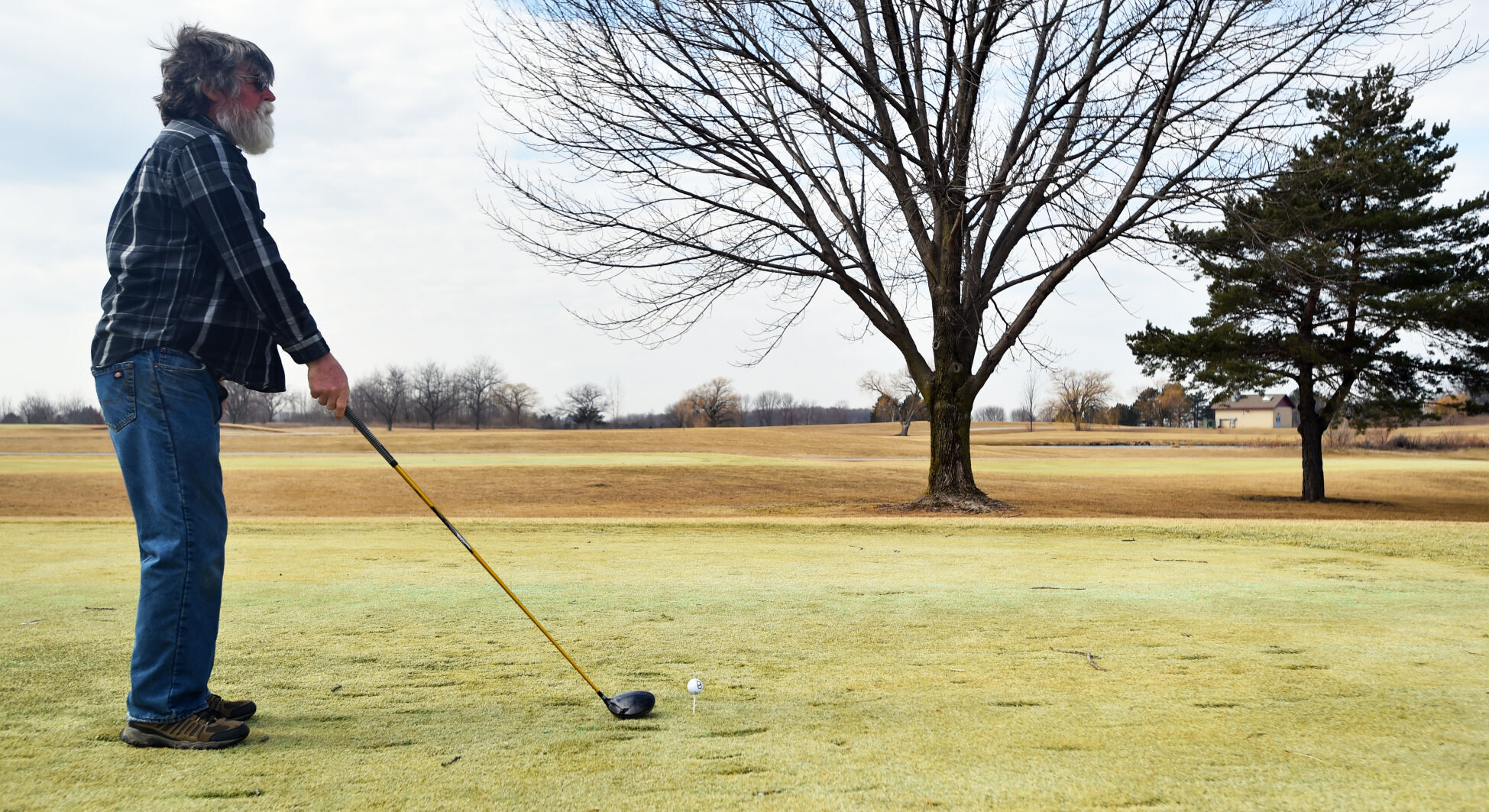 First tee shot of the year